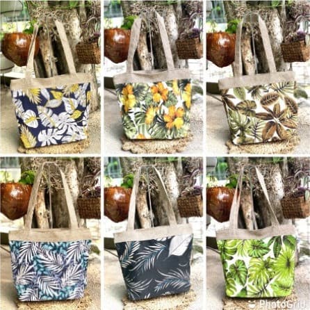 Totebag Kanvas List Goni Premium