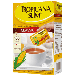 TROPICANA SLIM SWEETENER LOW CALORI  BOX 100X2.5g