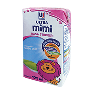 ULTRA MIMI SUSU CAIR UHT STRAWBERRY TPK 125mL