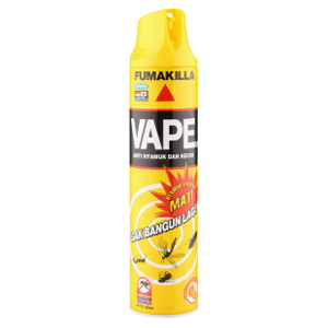 VAPE OBAT NYAMUK SPRAY TWIN GUN ORANGE KLG 600mL