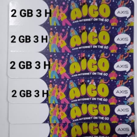 Voucher Axis Aigo 3gb 3h /  2GB 3h lama