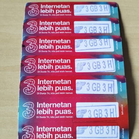 Voucher Tri Happy 3.5gb 3h