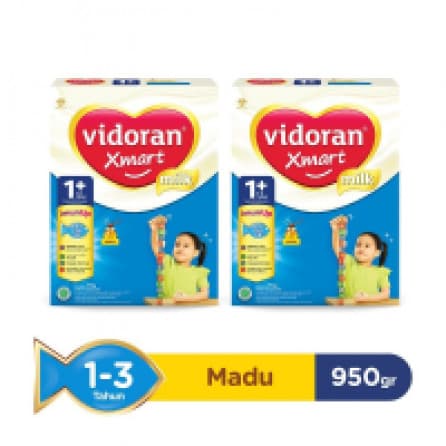Vidoran XMart 1+ Susu Pertumbuhan MADU BOX 950g