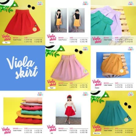 Viola Skirt Anak Perempuan