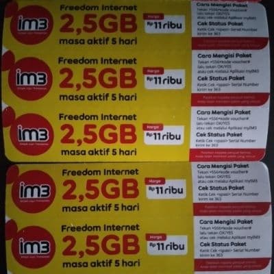 Vocer indosat 2.5 gb