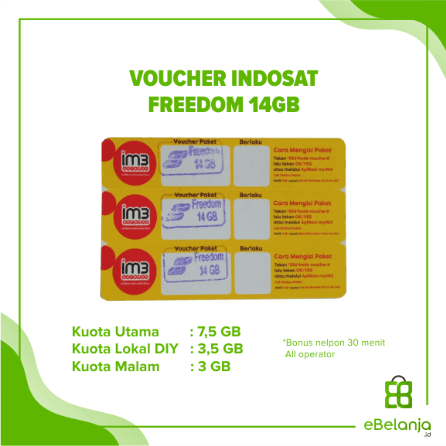 Voucher Indosat Freedom Combo 20GB