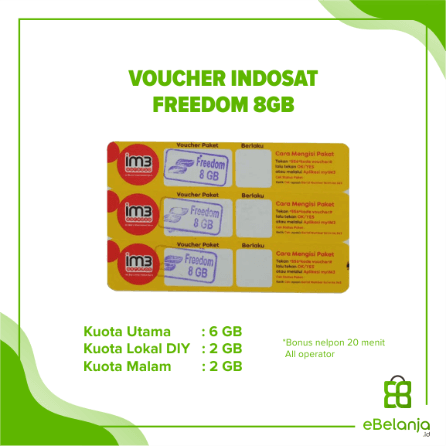 Voucher Indosat Freedom Combo 10GB