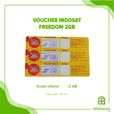 Voucher Indosat Freedom Unlimited 10GB / 2gb unl