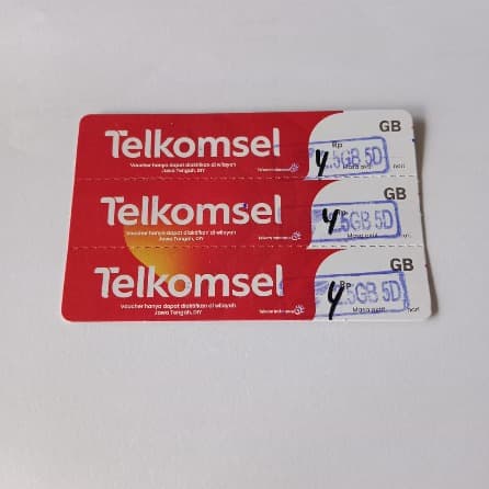 Vocher Telkomsel 7gb 5hari new