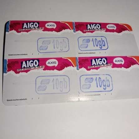 Voucher Axis Aigo 10GB 28h / 9GB lama