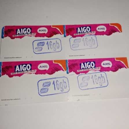 Voucher Axis Aigo 16GB 28h / 14GB lama