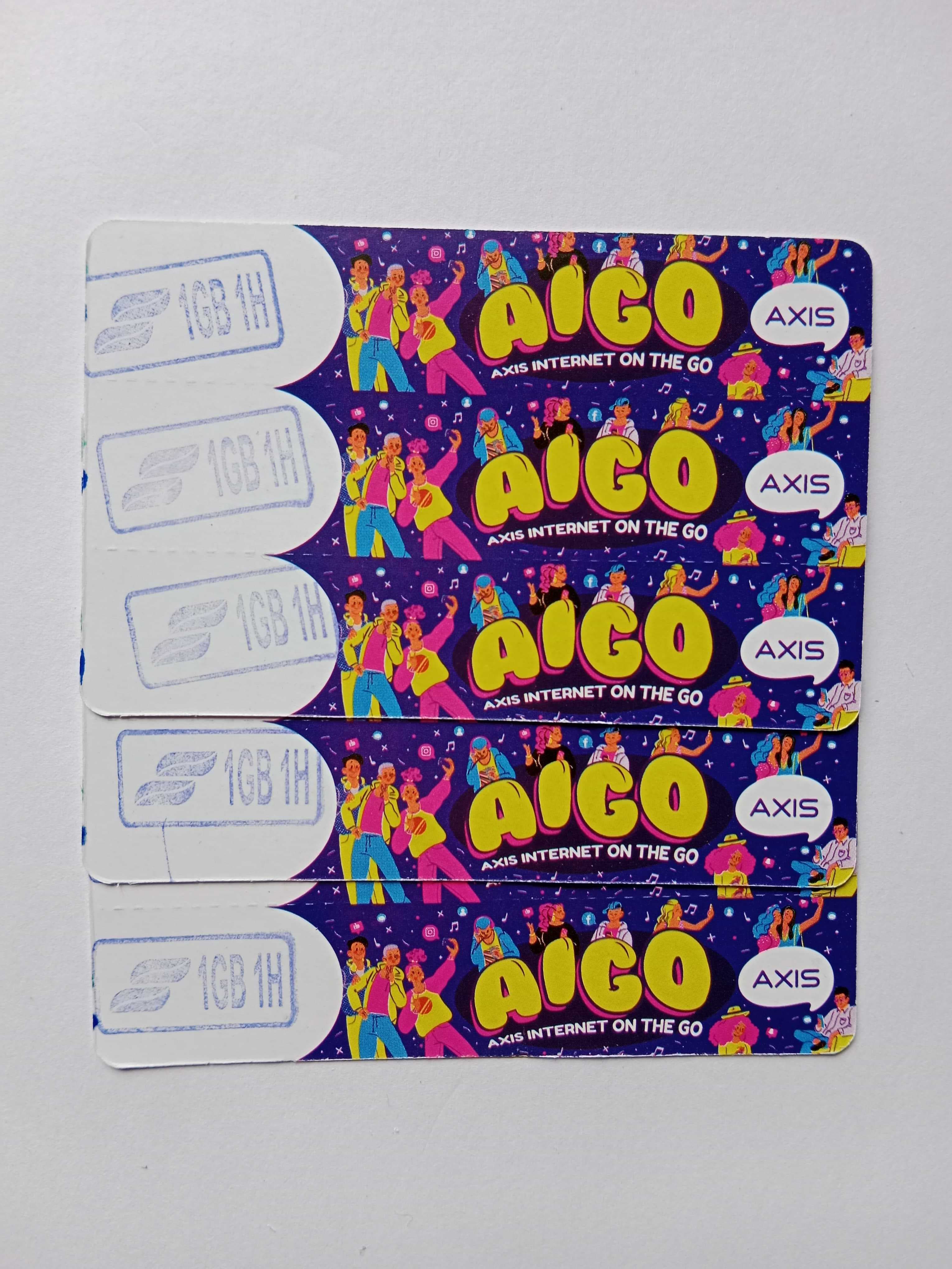Voucher Axis Aigo 5gb 1h / 3gb 1h lama