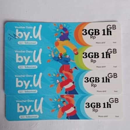 Voucher By.U 3GB 1h