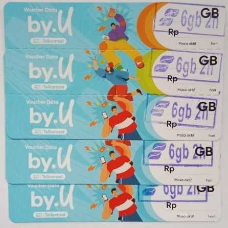 Voucher By.U 6GB 2h New