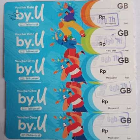 Voucher By.U 6GB 7h New