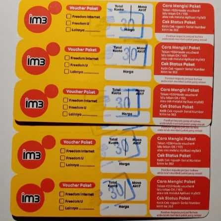 Voucher Indosat FI 30GB New