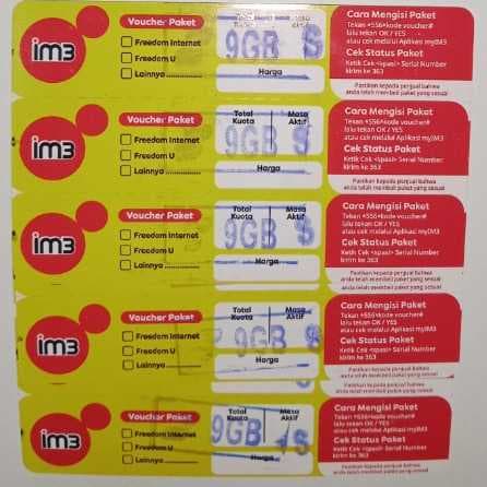 Voucher Indosat FI 9GB 28h New