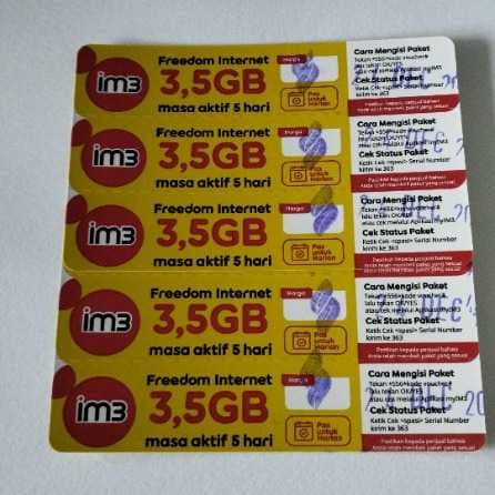 Voucher Indosat FIH 3.5gb 5h Ori Del