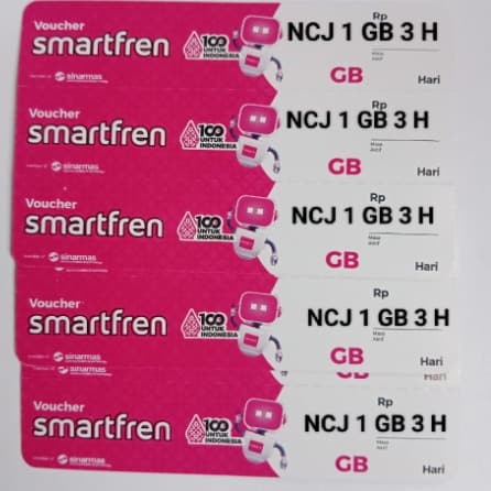 Voucher Smartfren NCJ 1gb 3h