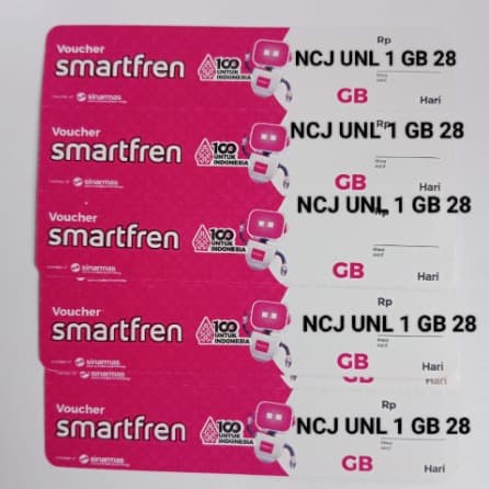 Voucher Smartfren NCJ Unl LIte/1.5GB 28h 
