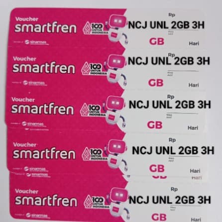 Voucher Smartfren NCJ Unl 2GB 3hari
