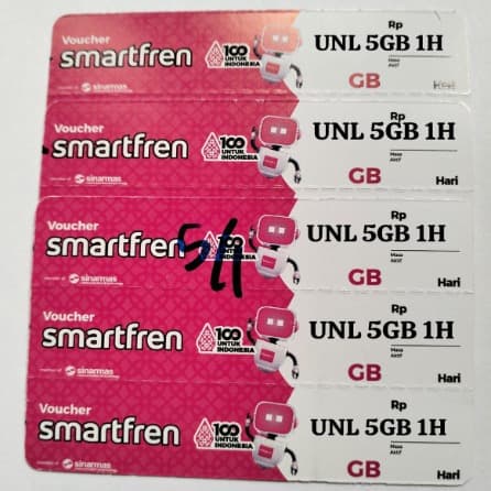 Voucher Smartfren SCJ Unl 5GB 7hari