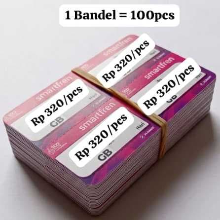 Voucher Smartfren Zero 1 bendel /100pcs