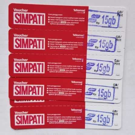 Voucher Telkomsel 15gb 28h
