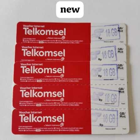 Voucher Telkomsel 18 GB 28 hari new