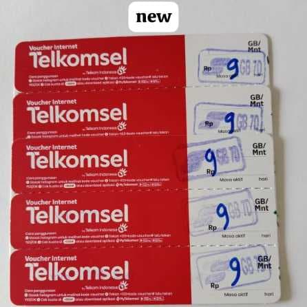 Voucher Telkomsel 9GB 7 hari new