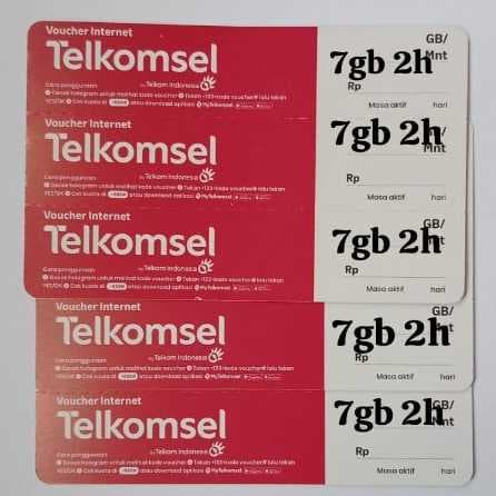 Voucher Telkomsel 7GB 2h New