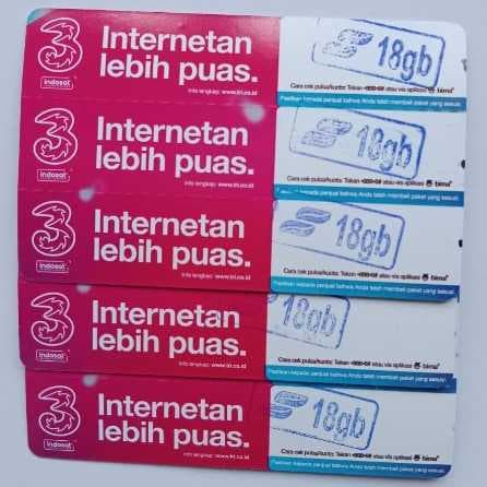 Voucher Tri Happy 18GB 28h New