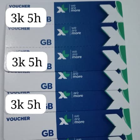 Voucher XL Bebas Puas 3k/hr-5hr
