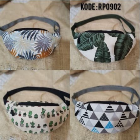 Waistbag Kanvas Satu Ruang Part 1