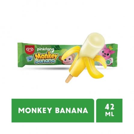 WALLS PINKFONG MONKEY BANANA 42ML