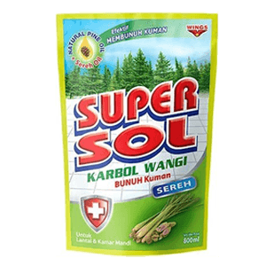 WING'S SUPERSOL KARBOL WANGI SEREH PCH 780/750mL