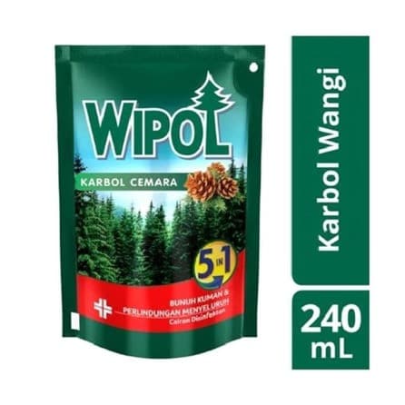 WIPOL KARBOL CEMARA REFILL 24x240ml