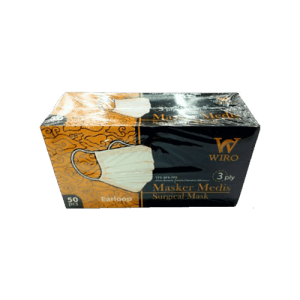 WIRO MASKER MEDIS EARLOOP 3PLY 50'S  BOX 