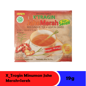 X'TRAGIN MINUMAN JAHE MERAH PLUS SEREH  PCK 10x19g