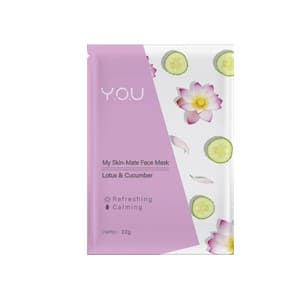 Y.O.U MATE FACE MASK LOTUS& CUCUMBER SCT 22g