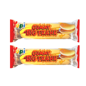 YUPI CANDY GUMMY BIG FRANK PCK 32g