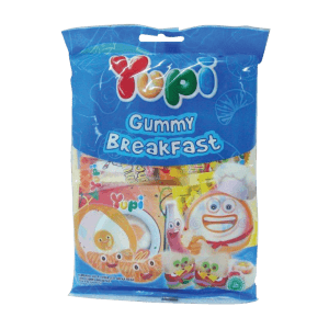 YUPI CANDY GUMMY BREAKFAST  PCK 95g