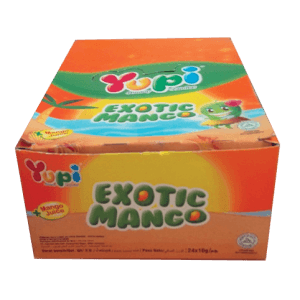 YUPI CANDY GUMMY EXOTIC MANGO BOX 24x8g