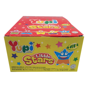 YUPI CANDY GUMMY LITTLE STARS BOX 24x7g