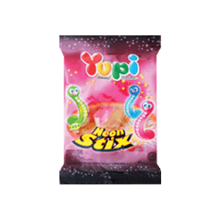 YUPI CANDY GUMMY NEON STICK PCK 45g