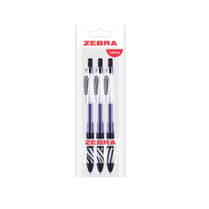 ZEBRA BALLPOINT KOKORO 0.5 (3'S) BLACK PCK 