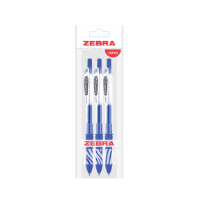 ZEBRA BALLPOINT KOKORO 0.5 (3'S) BLUE PCK 