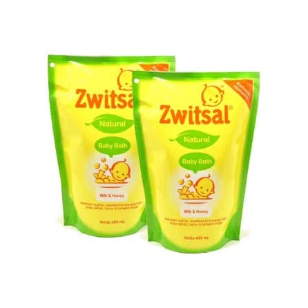 Zwitsal Baby Bath Natural Milk & Honey PCH 250ML