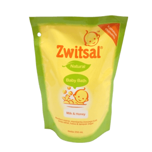 ZWITSAL BABY BATH NATURAL MILK & HONEY PCH 250mL