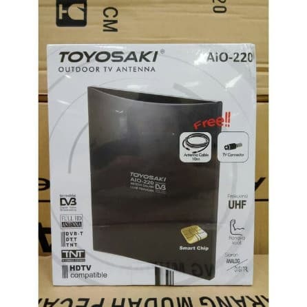Antena TV Digital Toyosaki Aio-220 DVB STB Set Top Box Outdoor Indoor